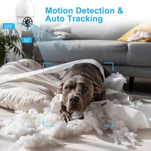 Telecamera Dome Antela 3MP WiFi per Interni con Rilevamento Movimento e Visione Notturna, Telecamera di Sicurezza in Plastica - Product Image 1