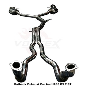 Sistema de Escape Completo Vortex de Acero Inoxidable con Tubos de Bajada para Audi RS5 B9 2.9T 2019-2025, Mejora de Rendimiento - Product Image 6