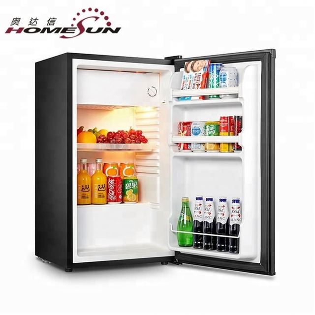 Factory wholesale 85L portable frost free fridge mini bar with frezeer for drinks