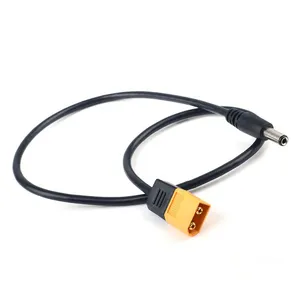 Black XT60 Male Bullet Connector to Male DC 5.5mm X 2.5mm DC5525 Power Cable for TS100 soldering iron