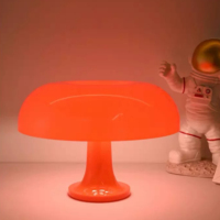 Lampe de chevet rétro rechargeable par USB, lampe de table LED en forme de champignon