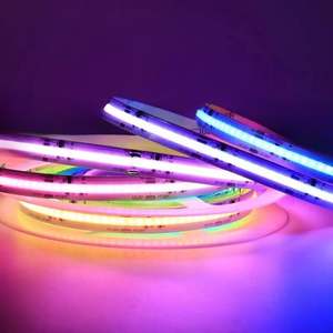 Bandes LED COB RGBIC haute densité 12V/24V IP20, guirlandes lumineuses découpables, dimmables, CRI 90 élevé, couleur de rêve, télécommande magique - Product Image 1