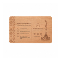 Carte NFC en bois écologique, remplaçant la carte PVC, taille personnalisée, carte de visite numérique RFID
