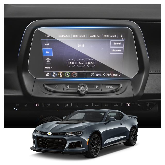 8 Inch Screen Protector for Camaro 2016+ Touchscreen 8 in GPS Infotainment Chevy Camaro 2016+ Accessories 9HD Hardness