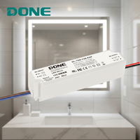 Controlador LED silencioso sin ventilador de la serie DONE RAP de 12V 24V 36V 48V Clase II IP67 para iluminación de espejos de baño y gabinetes de tocador