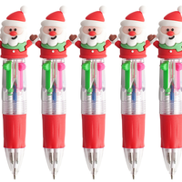 Stylos à bille rétractables polyvalents à pointe en silicone 4 couleurs, ensemble complet, idéaux pour étudiants, école, bureau, journal manuel, marquage quotidien et écriture