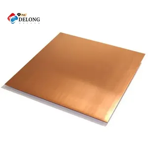 Feuille/plaque de cuivre pur à cathode de cuivre 99.999% de haute qualité, épaisseur de 0.3mm-5mm personnalisée