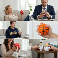 Jouet anti-stress en mousse PU souple et amusant, forme personnalisée, design de dessin animé, idéal pour les cadeaux de bienvenue et les fêtes