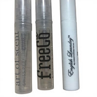 Botella de Spray de Perfume Cosmético de Plástico PP de 5 ml, Personalizada, Ecológica, de Viaje, con Pulverizador de Presión