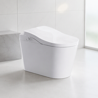 Ensemble de nettoyage intelligent pour toilettes avec purificateur de cuvette, bidet électrique, chasse d'eau automatique et télécommande