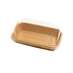 Caja de Papel Kraft Desechable para Llevar, Caja de Papel Kraft Negra con Ventana a Precio Competitivo, Tamaño Personalizado Disponible - Product Image 1