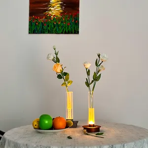 花瓶ポートタッチランプテーブルランプ書斎用高級リビングルーム装飾コードレステーブルランプ