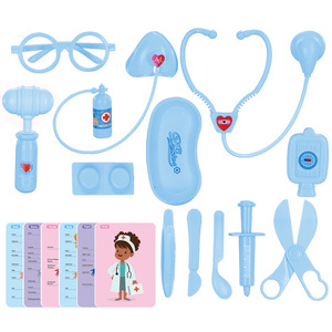 Set Giocattolo in Plastica per Piccoli Dottori, per Bambine 4-6 Anni, con Stetoscopio e Accessori per Iniezioni, Gioco Educativo di Simulazione - Product Image 1