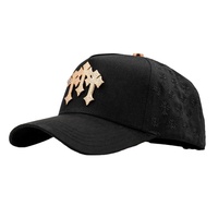 Casquette de baseball sport en daim chromé or rose de qualité supérieure, style vieilli, avec visière incurvée, nouvelle collection originale EL Barbas Hats