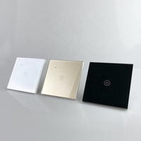 Interruptor Inteligente WiFi de 2 Canales, Controlador de Iluminación de Pared de Vidrio, Estándar EU/UK, Sin Cable Neutro, 10A Máx. Compatible con Smart Life Touch