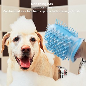 Manufacturer <b>Silicone</b> Pet Bath Massage <b>Glove</b> Brush Non Irritating When in Contact with Pet Skin No Odor - Product Image 4