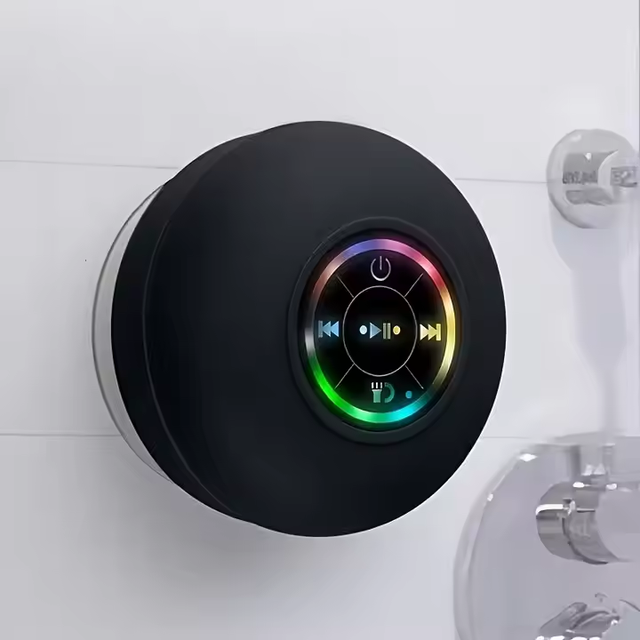 IPX4 Waterproof Portable for BT Woofer USB Rechargeable with Suction Cup Remote Control for Home Usage