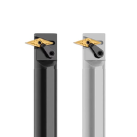 Porte-outil de tour CNC à trou intérieur de type AFDJ MVWNR/L, 72,5 degrés, en acier à ressort S25S/S32T-MVWNR16, OEM, haute efficacité, acier 65HRC