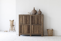 Rustique multifonctionnel antique minimaliste rustique classique accent recyclé pin orme solide stockage rétro armoire