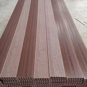 Plancher de terrasse en bois et plastique composite 3d en relief profond, aspect naturel, installation facile, bricolage