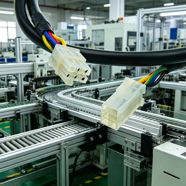 Custom Length Molex 5557 Connector Cable Assembly Multi Color Industrial Robot Servo Motor Driver Wiring Harness