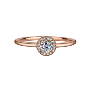 Anello Nuziale Classico e Alla Moda in Argento Sterling 925 con Moissanite Colore D Placcato Oro Rosa dalla Fabbrica di Gioielli MUSHAN - Product Image 2