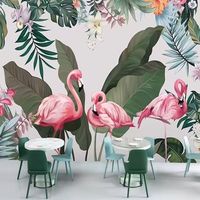 Papel Tapiz de Jardín Estilo Selva Tropical, el Más Vendido en Europa, Mural Decorativo de Pared con Panel 3D Personalizable
