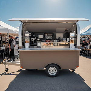 2025 Truck Hot Dog Burger Trailer <b>Barbeque</b> Charcoal <b>Grill</b> Food Van - Product Image 5