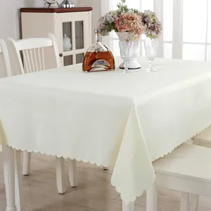 ODM Polyester keten masa örtüsü yıkanabilir masa örtüsü masa için özel çin dokuma çiçek baskılı fabrika renkli kapalı