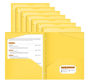 2 Pocket Plastic <b>Folders</b> with Clear Front Pocket 3 Hole Punched File <b>Folder</b> Letter Size Take Home <b>Documents</b> Holder Blue - Product Image 5
