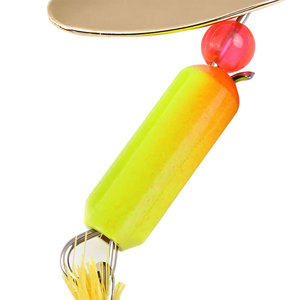 Señuelo de pesca giratorio metálico de 55 mm y 3.7 g, con pluma y anzuelo, ideal para pesca en lagos y arroyos, para lubina, lucio, trucha, perca, zander y crappie. ¡Gran oferta! - Product Image 3