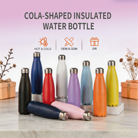 Botol Air Vakum Dinding Ganda 500ml Stainless Steel Terisolasi yang Dipersonalisasi