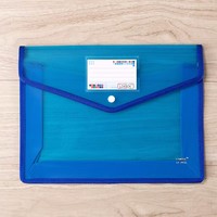 Sobre de PVC A4 con Cierre de Cordón, Carpeta Ecológica para Documentos en Colores Brillantes para Uso Escolar, de Oficina y en el Hogar