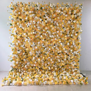 لمسة حقيقية زهرة اصطناعية طاولة الزفاف الحدث الجدار الاصطناعي 5d زهرة جدار لفة حتى خلفية لوازم الزفاف الديكور - Product Image 3