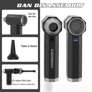 Crossgun 120000Rpm Mạnh Mẽ Mini Máy Bay Phản Lực Turbo Máy Sấy Quạt Nén Kim Loại Xách Tay Không Dây Máy Tính Bàn Phím Cleaner Cho Xe Khô - Product Image 2