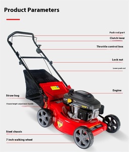 Tondeuse à gazon autotractée de 21 pouces, moteur 4 temps de 196 cm³, industrielle, pour petits cours, jardins et agriculteurs, machine à pousser manuelle pour l'entretien de l'herbe - Product Image 6