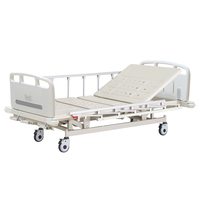 Lit d'hôpital manuel à 3 fonctions pour patient, lit médical réglable pour clinique, lit d'hôpital manuel à 3 manivelles
