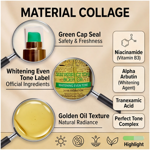 Aceite corporal iluminador OREE HUT con aceite esencial blanqueador Active Caviar Drip de 300 ml (300 ml) - Product Image 4