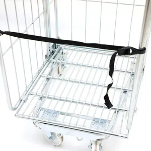 Hot Sale Logistic Warehouse Security Metal Wire Mesh Steel Roll Folding Durable Security Cage Cart