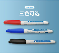 Marqueur permanent résistant à l'eau à pointe longue de 30 mm, marqueurs pour trous profonds, stylo de dessin artistique, encre noire