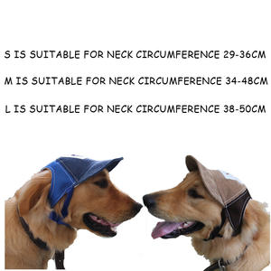 Boné de Beisebol Listrado em Corduroy Ecológico e Sustentável para Animais de Estimação com Furos para as Orelhas para Proteção Solar ao Ar Livre - Product Image 2