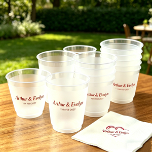 9oz Takeaway <b>Cup</b> Manufacturer Customized 16oz Disposable Biodegradable Pla Recyclable Plastic Oem <b>Cold</b> Pink <b>Cups</b> With Lid Napkin - Product Image 1
