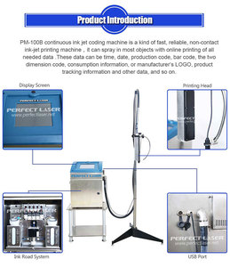 Stampante Industriale a Getto d'Inchiostro per Codifica e Stampa su Legno, Cartone, Vetro, Pannelli Isolanti, Pelle, Date, Codici a Barre, Codici QR, Numeri di Lotto - Product Image 2