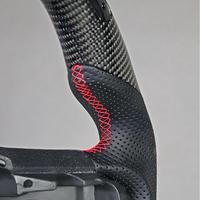 Volant de direction en fibre de carbone véritable avec LED couleur personnalisable et indicateur de vitesse pour Ford F150 Ranger Raptor 2015-2020 4 Runner