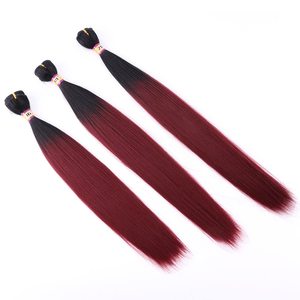 Synthetic Straight Braiding Hair <b>Extensions</b> 22inch 150g Soft Silky Straight Hair Bundles Bone Straight Hair <b>for</b> <b>Braids</b> - Product Image 2