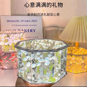 Tiktok Venta caliente Dormitorio Decoración Cúpula <span class=keywords><strong>Led</strong></span> Flor De Cristal Lampara De <span class=keywords><strong>Tulipan</strong></span> para Regalo - Product Image 3