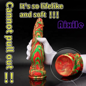 Dildo anale in silicone con ventosa per stimolare vagina e ano, grande plug anale morbido, dilatatore anale, sex toy per donne e uomini - Product Image 3