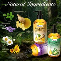 Huile de jojoba biologique 100% pure au gingembre, eucalyptus et lavande pour le soin anti-cellulite et le massage corporel