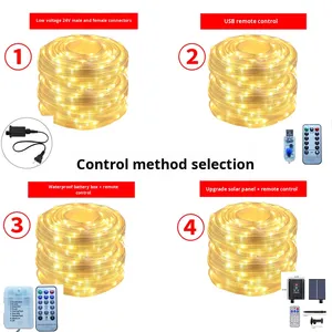 Cross-biên Giới <span class=keywords><strong>LED</strong></span> năng lượng mặt trời dây đồng chuỗi đèn không thấm nước ngoài trời cho Sân trang trí Giáng sinh bầu không khí chiếu sáng - Product Image 4