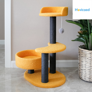 Perlengkapan Kucing Ramah Lingkungan Mewah Klasik dari Kayu Pinus yang Tahan Lama, Tiang Garuk & Pohon Kucing yang Berkelanjutan - Product Image 3